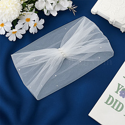 Polyester One-shoulder Shawl for Bride&nbsp;AJEW-WH0596-365A