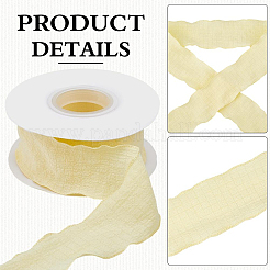 2 Rolls Polyester Ruffled Ribbon for Sewing Decoration&nbsp;OCOR-CY0003-18B