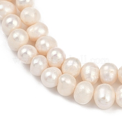 Natural Cultured Freshwater Pearl Beads Strands&nbsp;PEAR-I007-07Y-06A