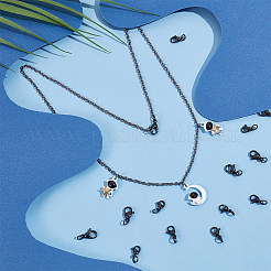 30Pcs 3 Styles 304 Stainless Steel Lobster Claw Clasps&nbsp;STAS-UN0050-14