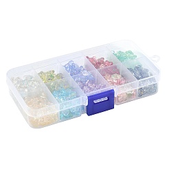 300Pcs 10 Colors Spray Painted Transparent Acrylic Beads&nbsp;OACR-FS0002-62