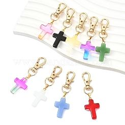 9Pcs Glass Pendant Decorations&nbsp;HJEW-YW00331