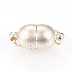 Brass Magnetic Clasps with Loops&nbsp;KK-K176-09S