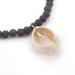 Cowrie Shell Pendant Necklaces&nbsp;NJEW-JN02291