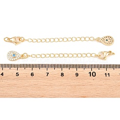 Brass Curb Chain Extender&nbsp;KK-P354-15G