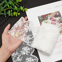 5 Yards Flat Nylon Mesh Embroidered Lace Trim&nbsp;OCOR-GF0001-86A