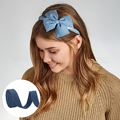 Synthetic Cotton Denim Ribbons for Bow Making&nbsp;SRIB-WH0011-270E