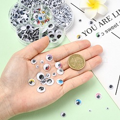 743Pcs Black & White Plastic Wiggle Googly Eyes Buttons&nbsp;KY-YW0001-12