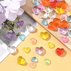 50Pcs 2 Styles Transparent Resin Cabochons&nbsp;CRES-YW0002-38