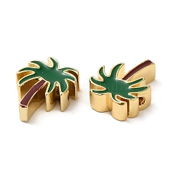 Brass Enamel Beads&nbsp;KK-Z033-05G