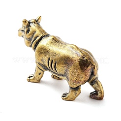 Brass Rhinoceros Figurines&nbsp;DJEW-C017-01AB