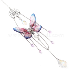Stainless Steel Resin Butterfly Suncatcher&nbsp;HJEW-TA00452-01