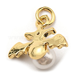 Brass Enamel Pendants&nbsp;KK-K341-27G