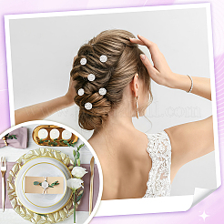 24Pcs 4 Styles 1-Hole Alloy Rhinestone Shank Buttons&nbsp;BUTT-GA0001-18
