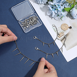 3 Sets 3 Styles 304 Stainless Steel Boot Strap Chains&nbsp;HJEW-SP0001-71