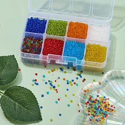 8 Colors Glass Seed Beads&nbsp;SEED-YW0001-56