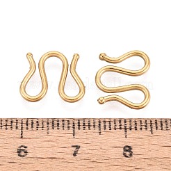 304 Stainless Steel M-Hook Clasps&nbsp;STAS-N125-22B-G