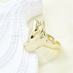 Brass Cuff Rings for Women&nbsp;RJEW-G347-16G