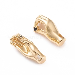 Brass Micro Pave Cubic Zirconia Pendants&nbsp;ZIRC-I043-17G