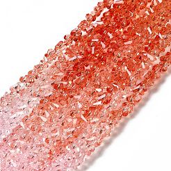 Transparent Glass Bead Strands&nbsp;GLAA-H023-02K