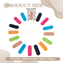 120Pcs 6 Colors Spandex Sleeve Thumb Support Protector&nbsp;AJEW-HY0002-83