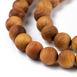 Natural Wood Beads Strand&nbsp;WOOD-F006-01-6mm