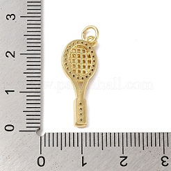 Rack Plating Brass & Clear Cubic Zirconia Pendants&nbsp;X-KK-L216-058G