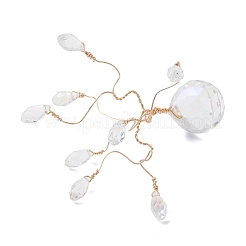 Glass Tree Suncatchers Display Decorations&nbsp;AJEW-JD00024