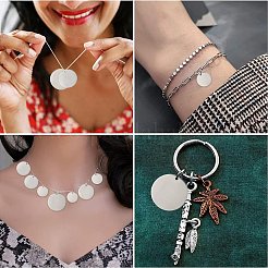 304 Stainless Steel Stamping Blank Tag Charms&nbsp;STAS-CJ0002-01