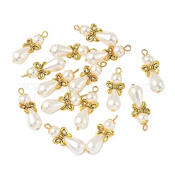 20Pcs Imitation Pearl Acrylic & Alloy Pendants&nbsp;PALLOY-JF03896