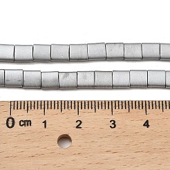 Electroplated Frosted Non-magnetic Synthetic Hematite Beads Strands&nbsp;G-G089-B01-09