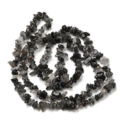 Natural Rutilated Quartz Chip Bead Strands&nbsp;G-M205-57-01