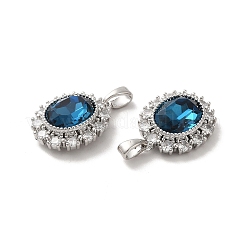 Brass Micro Pave Cubic Zirconia Pendants&nbsp;KK-M243-01P