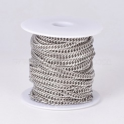 Tarnish Resistant 304 Stainless Steel Cuban Link Chains&nbsp;CHS-E018-13P