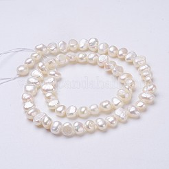 1 Strand Natural Cultured Freshwater Pearl Beads Strands&nbsp;PEAR-PH0001-18