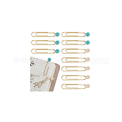 10Pcs 2 Styles Iron Oval Paper Clips&nbsp;AJEW-GA00004