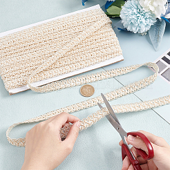 Polyester Braided Lace Trim&nbsp;OCOR-WH0078-09D