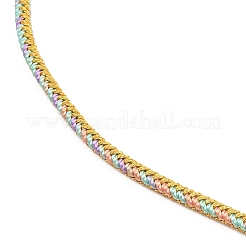 Braided Polycotton Cord Necklaces Making&nbsp;MAK-F038-B-RG