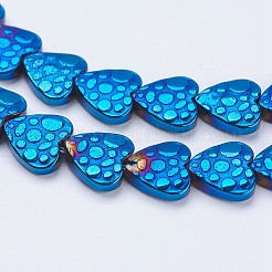Electroplate Non-magnetic Synthetic Hematite Beads Strands&nbsp;G-J380-8mm-A08-F