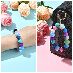 30Pcs 5 Colors Food Grade Eco-Friendly Silicone Focal Beads&nbsp;SIL-YW0001-24A