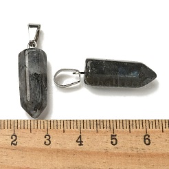 Natural Labradorite Pendants&nbsp;G-Z067-07P-24