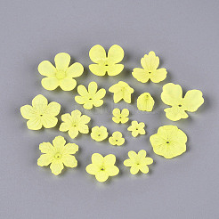 Frosted Acrylic Bead Caps&nbsp;KY-Q004-08F