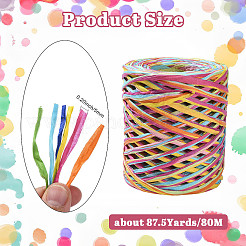 2 Rolls 2 Colors 80M Raffia Ribbon&nbsp;OCOR-CJ0004-10
