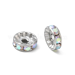 304 Stainless Steel Rhinestone Spacer Beads&nbsp;RB-CBA18B7-01P-18