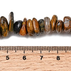 Natural Yellow Blue Tiger Eye Beads Strands&nbsp;G-A285-A01-01