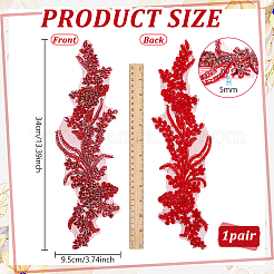 Glass Rhinestone Flower Appliques&nbsp;DIY-WH0579-67A