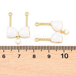 Brass Enamel Pendants&nbsp;KK-B167-03G-02