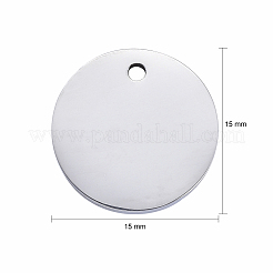 Tarnish Resistant 304 Stainless Steel Pendants&nbsp;STAS-I140-15C-S