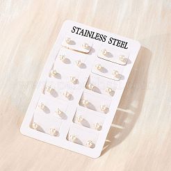 304 Stainless Steel Stud Earrings&nbsp;EJEW-I229-01G-A