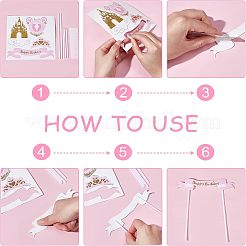 4Pcs 2 Colors Resin Wing & Star Cake Topper&nbsp;DIY-FH0002-91